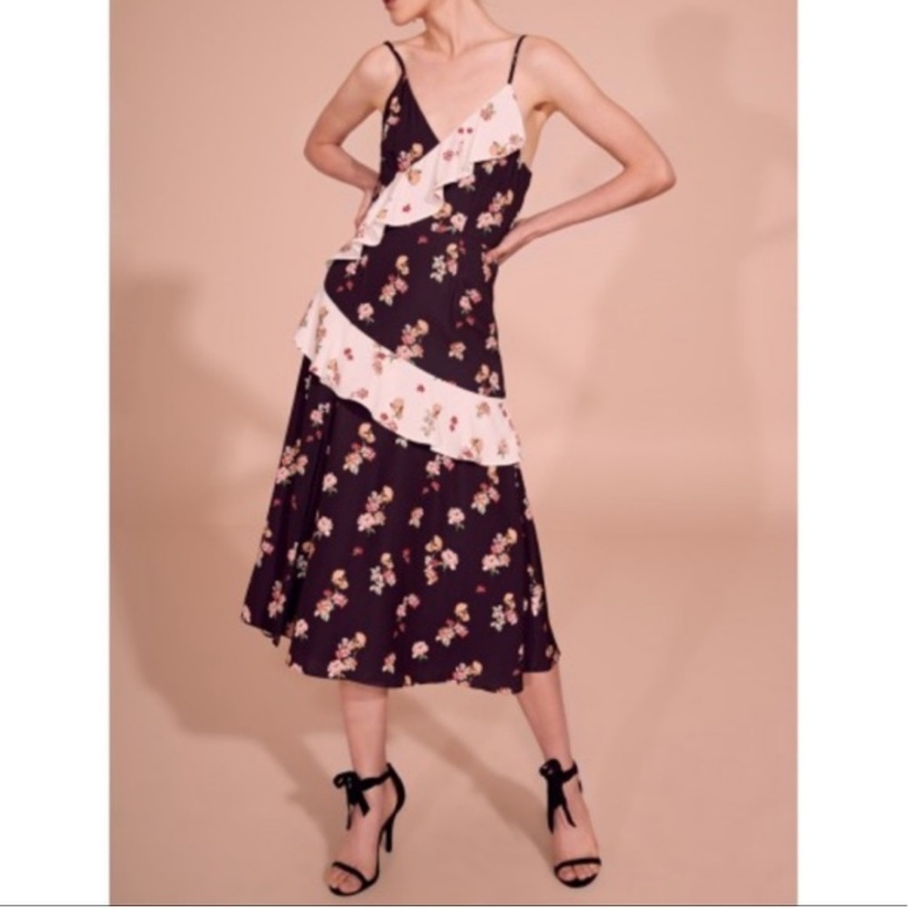 KEEPSAKE the Label Black and Floral Dress size XS